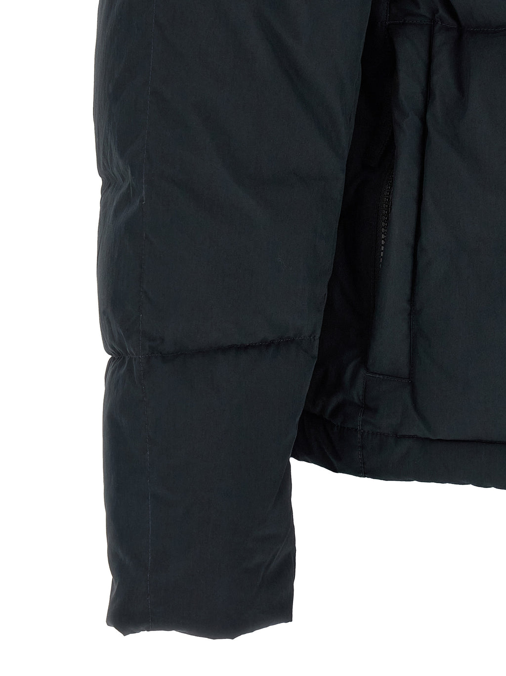 Stone Island Blaue Baumwolljacke in voller Länge