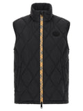 Burberry Schwarze ärmellose Jacke aus Polyamid