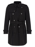 Burberry Schwarzer Baumwollmantel