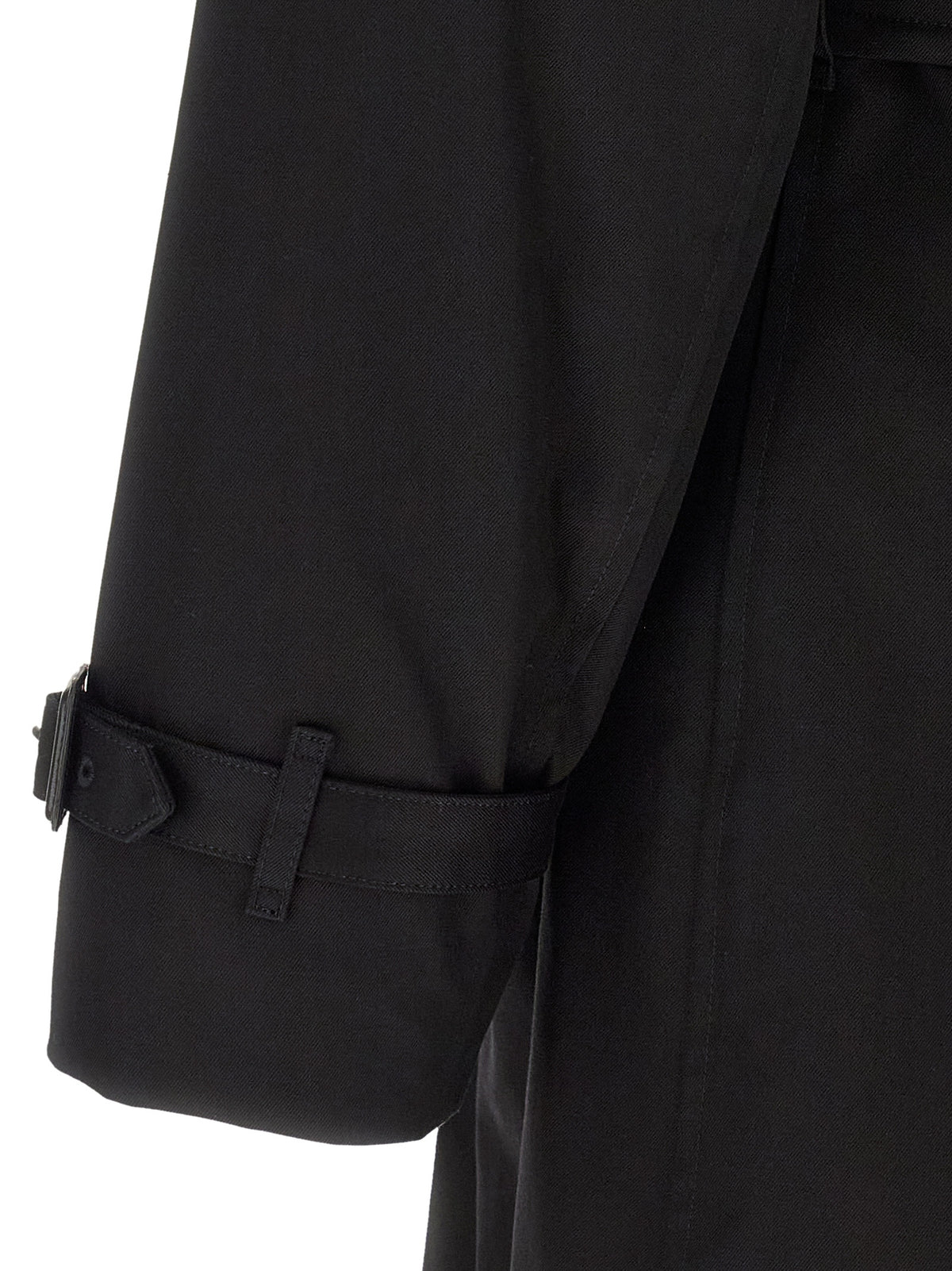 Burberry Schwarzer Baumwollmantel