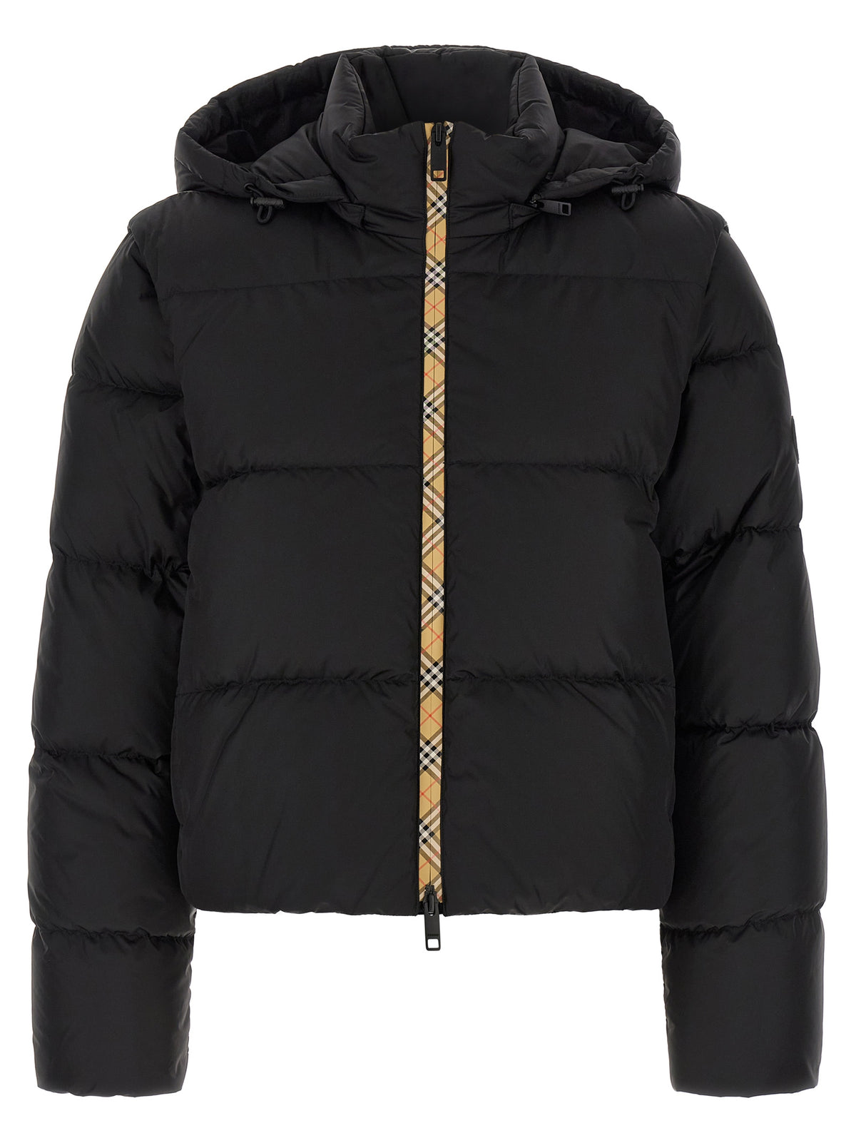 Burberry Schwarze ärmellose Jacke aus Polyamid