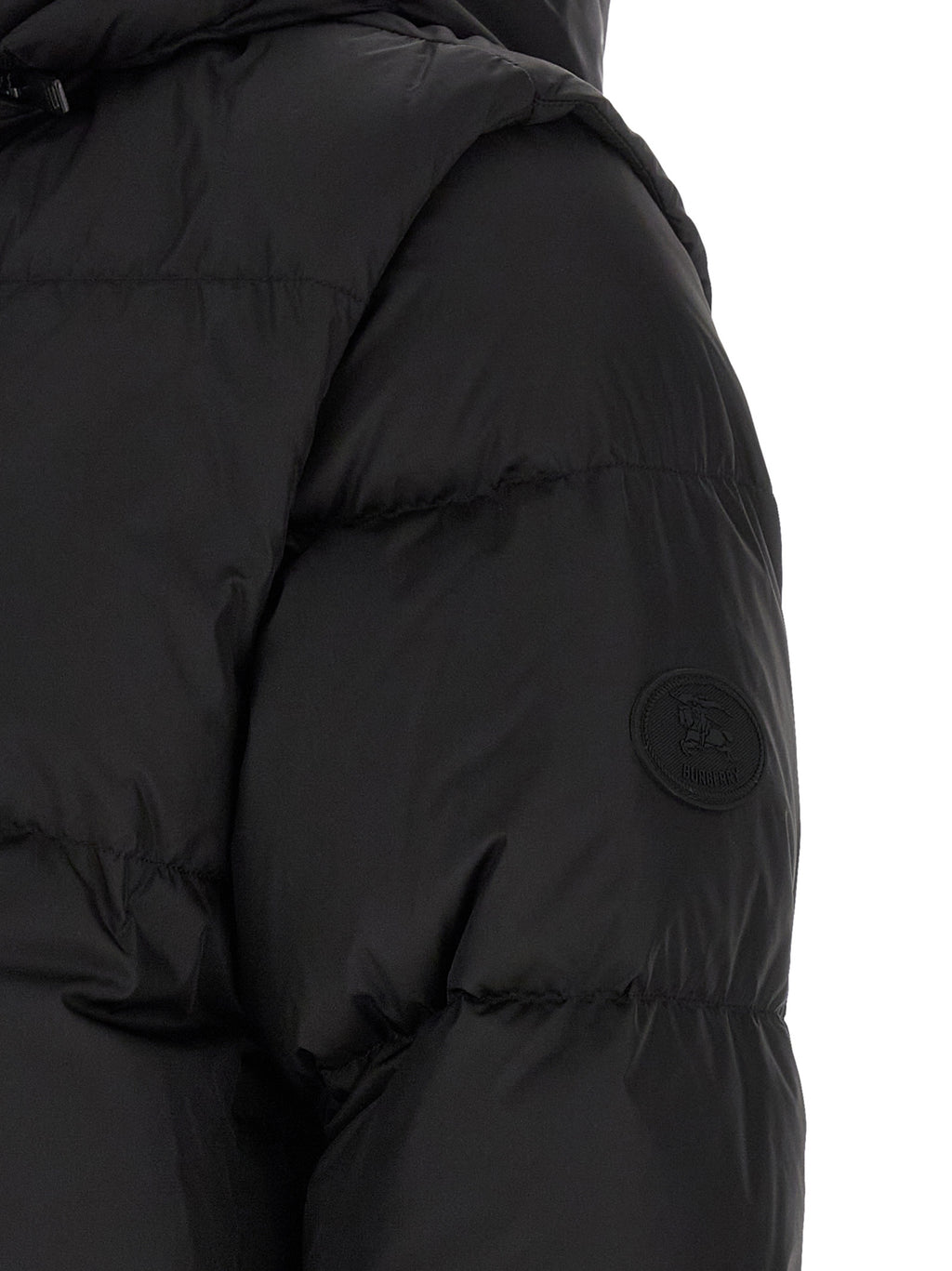 Burberry Schwarze ärmellose Jacke aus Polyamid