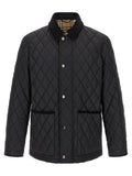 Burberry Schwarze Polyamid-Jacke in voller Länge