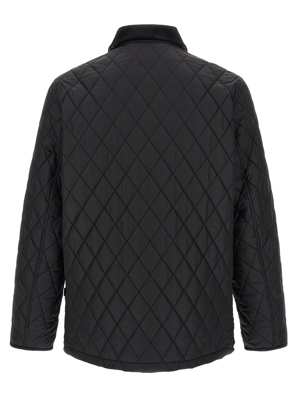 Burberry Schwarze Polyamid-Jacke in voller Länge