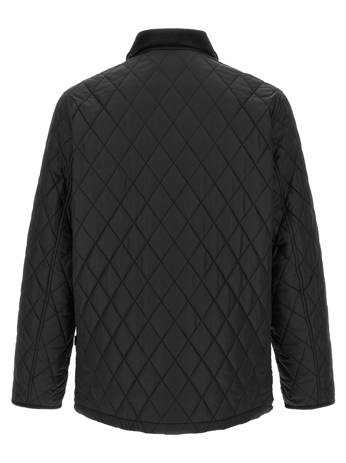 Burberry Schwarze Polyamid-Jacke in voller Länge