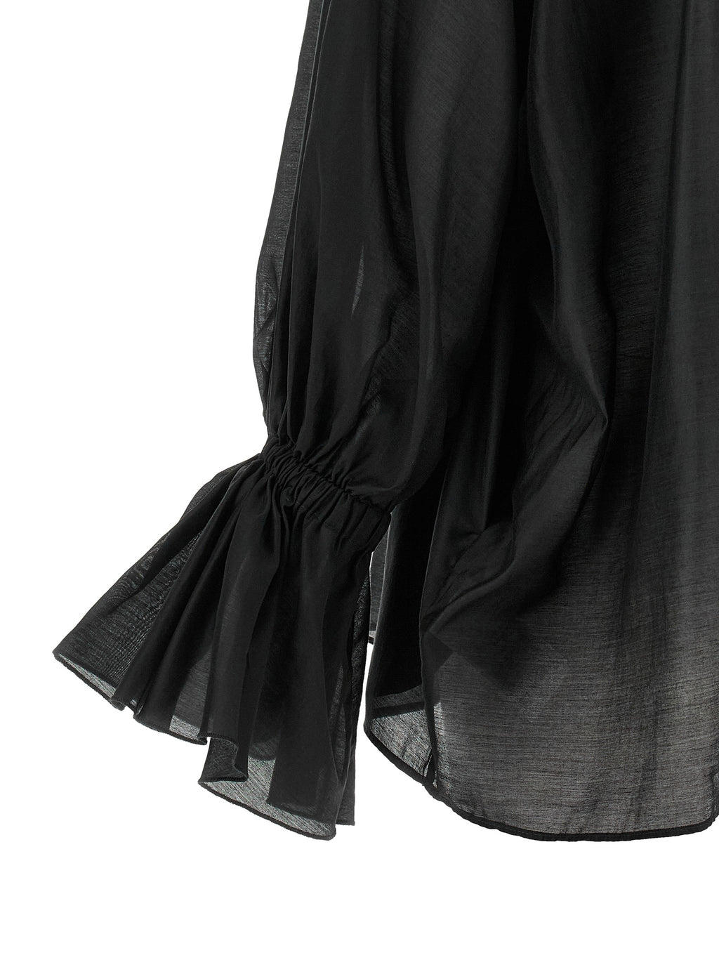 THELATEST Schwarze Lyocell-Bluse