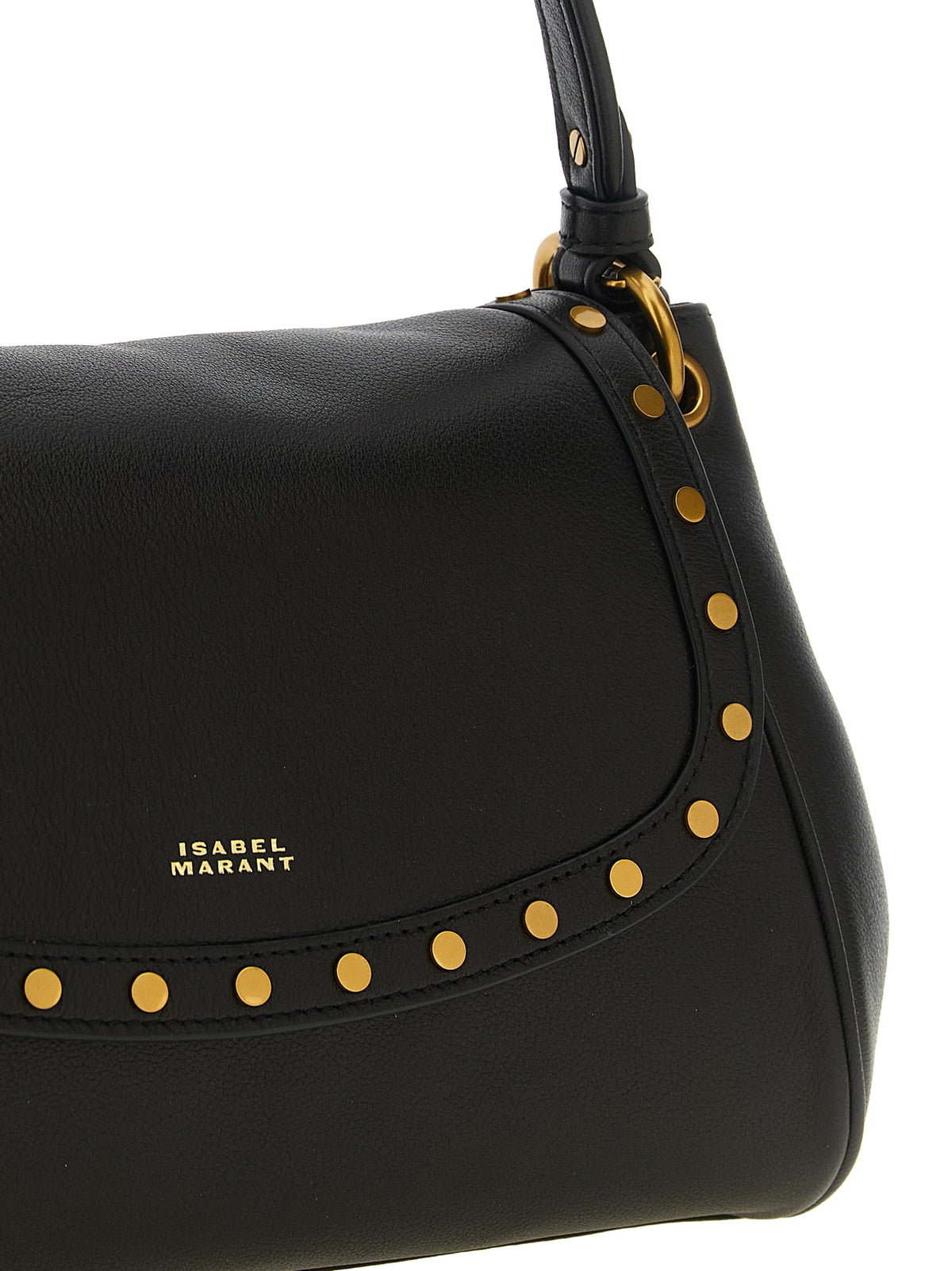 Isabel Marant Schwarze Lammleder-Schultertasche