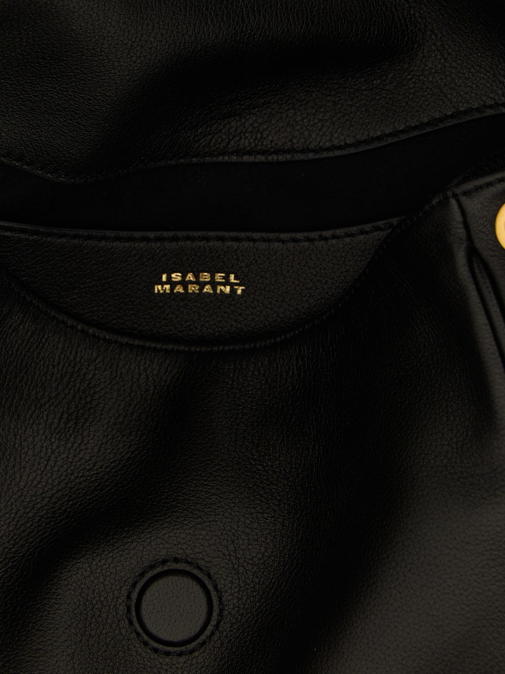 Isabel Marant Schwarze Lammleder-Schultertasche