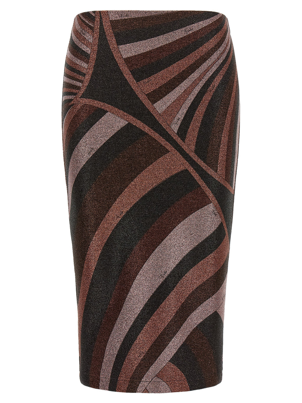 Emilio Pucci Midi-Rock aus Bordeaux-Polyamid