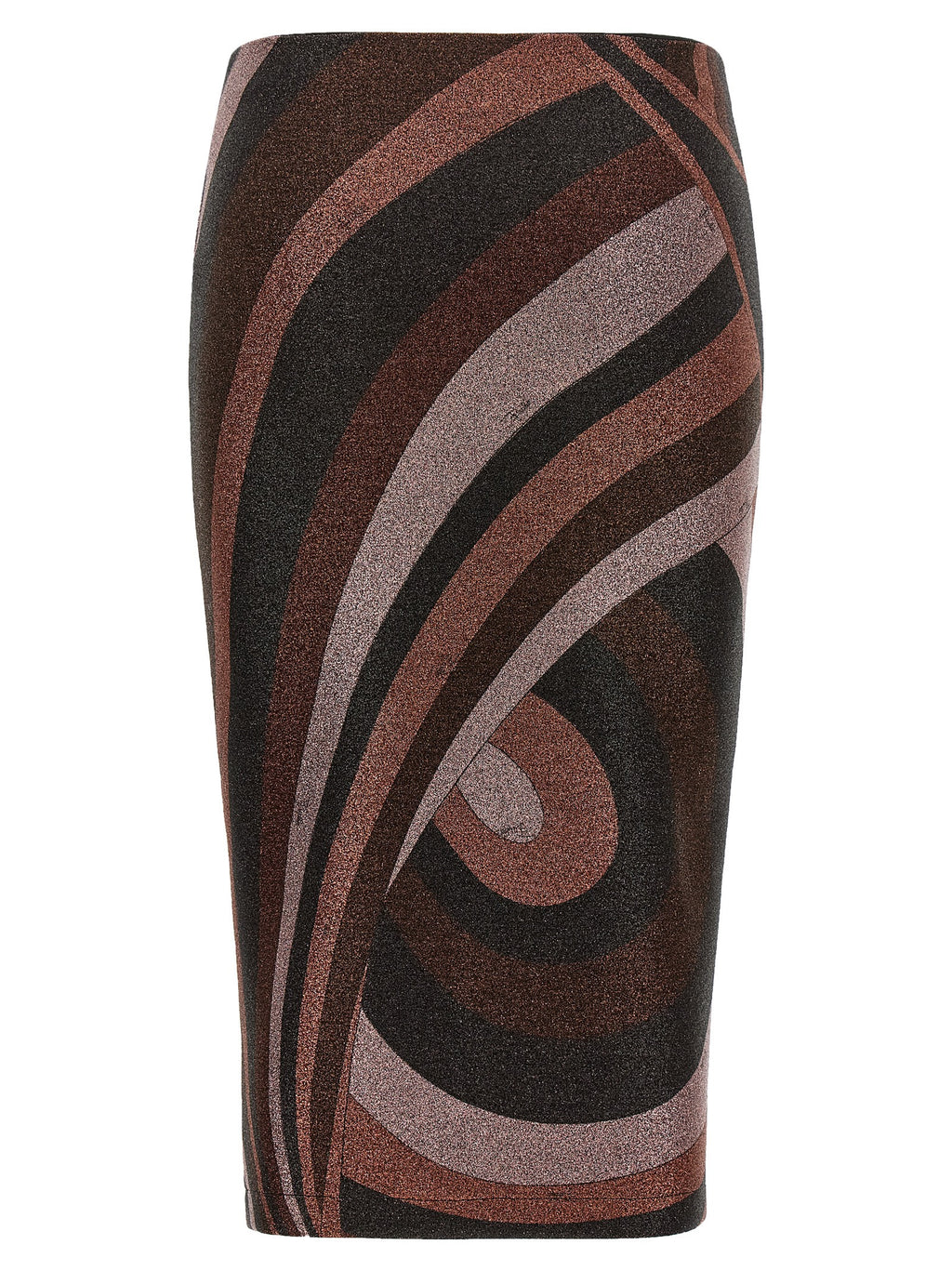 Emilio Pucci Midi-Rock aus Bordeaux-Polyamid