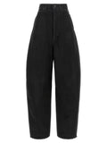 Balenciaga Schwarze Jeans aus Baumwolle mit geradem Bein