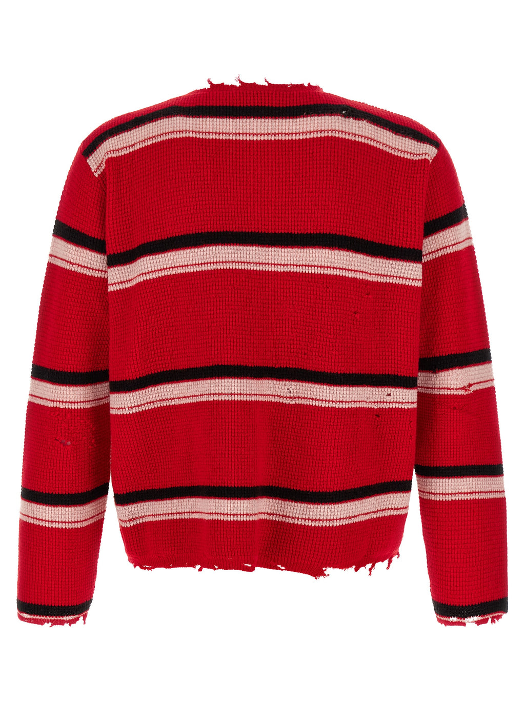 SECOND/LAYER Roter Wollcardigan