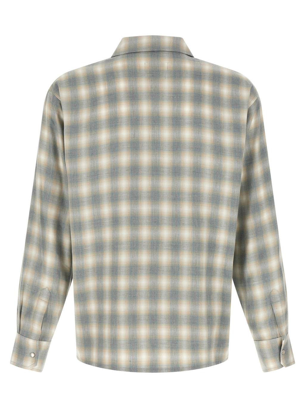 SECOND/LAYER Graue Baumwollbluse