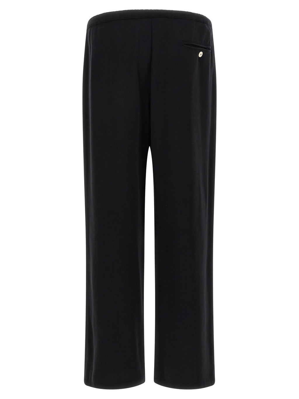 SECOND/LAYER Legere Freizeithose aus Baumwoll-ähnlichem Material in Schwarz