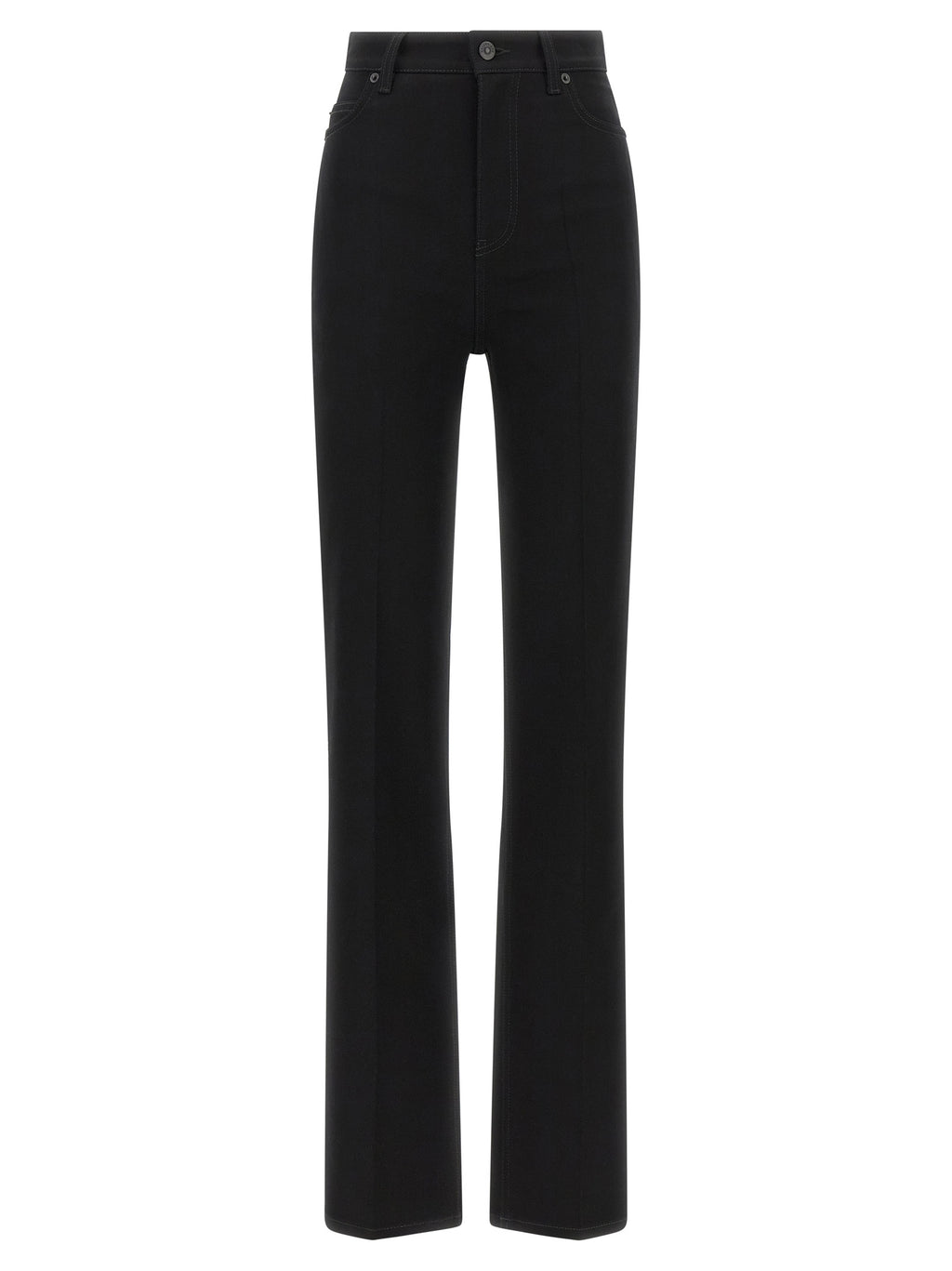 Balenciaga Schwarze High-Waist-Jeans aus Elasthan