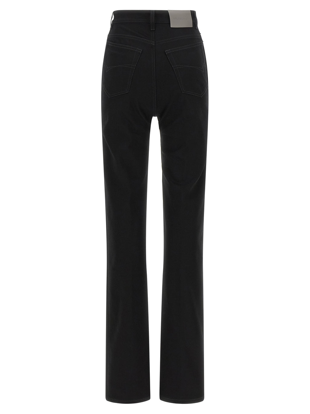 Balenciaga Schwarze High-Waist-Jeans aus Elasthan