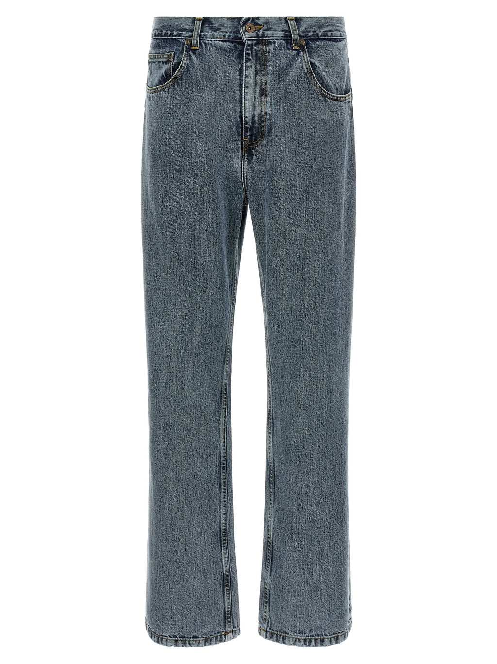 SECOND/LAYER Graue Jeans aus Baumwolle im Relaxed Fit