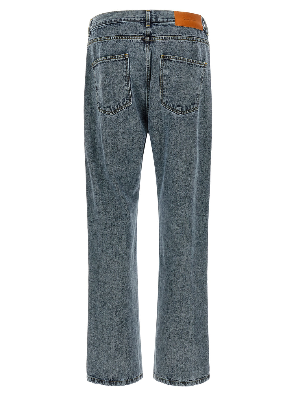 SECOND/LAYER Graue Jeans aus Baumwolle im Relaxed Fit