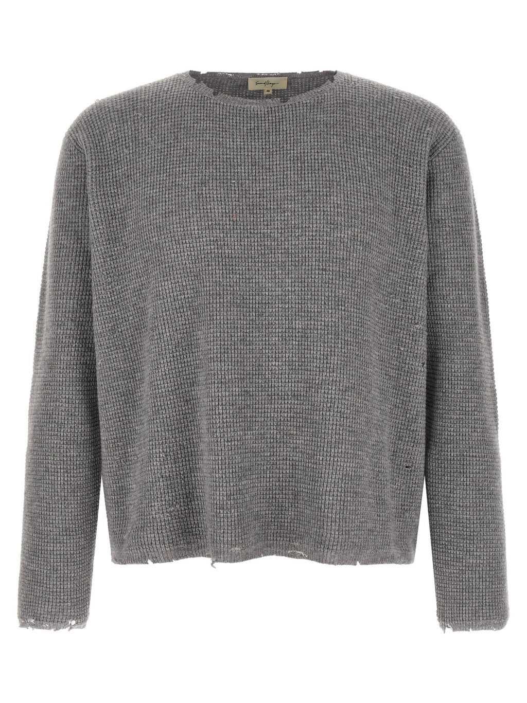 SECOND/LAYER Grauer Wollcardigan