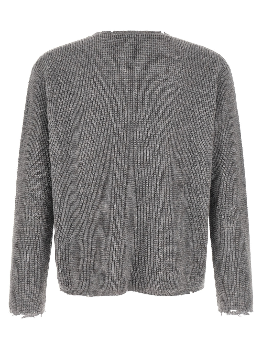 SECOND/LAYER Grauer Wollcardigan