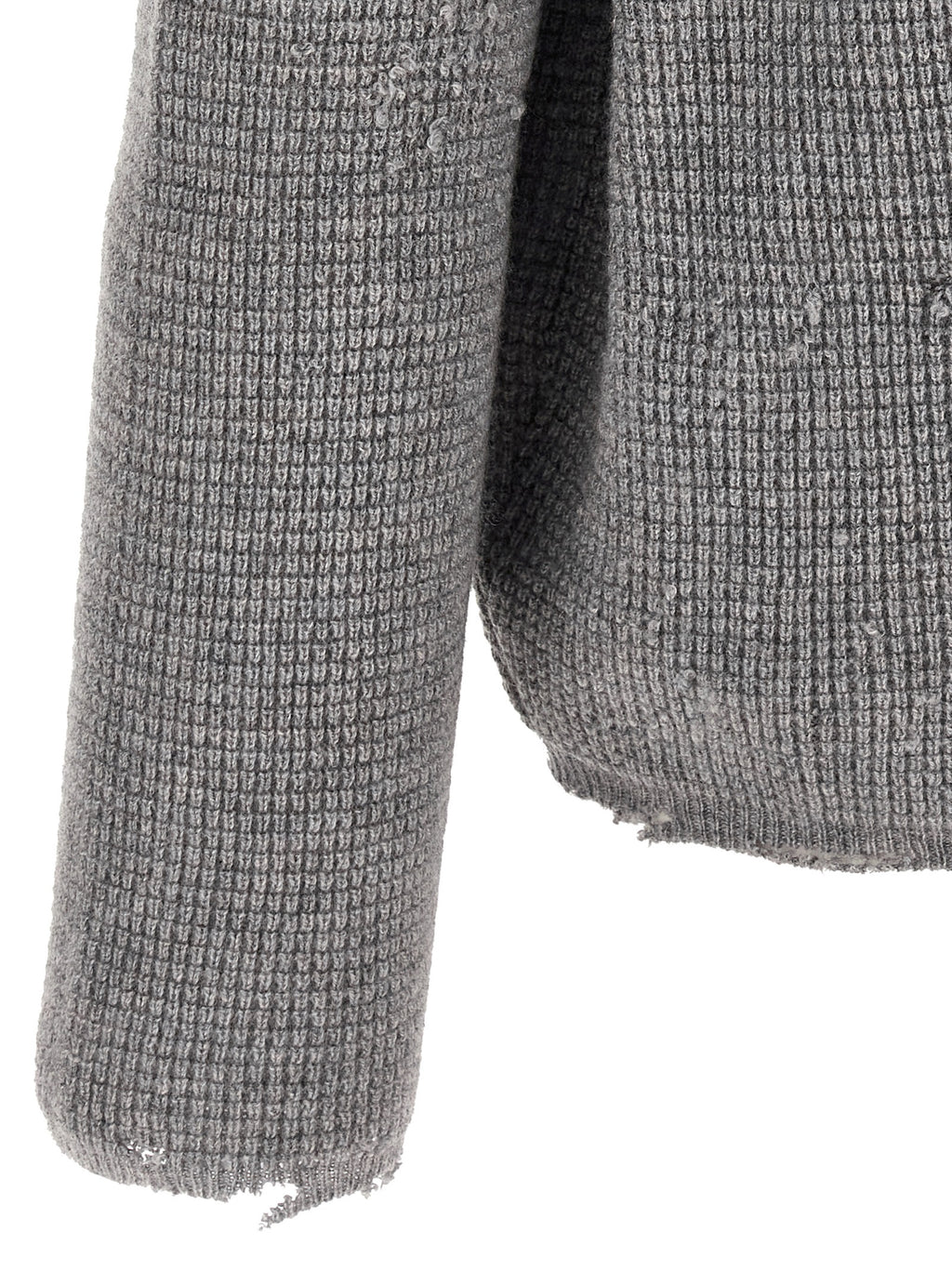 SECOND/LAYER Grauer Wollcardigan