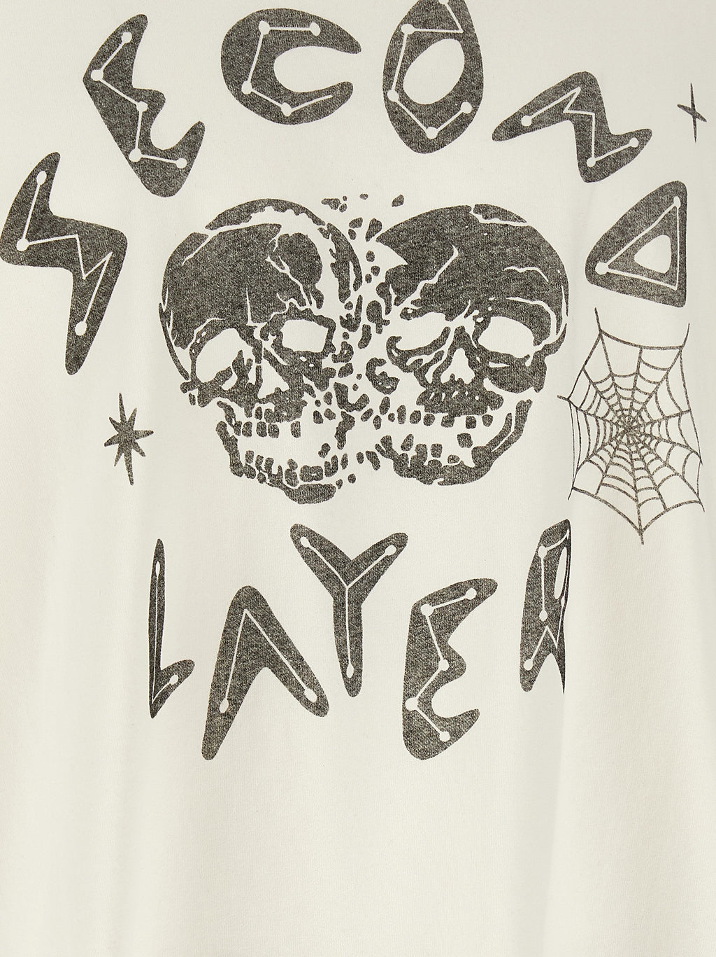 SECOND/LAYER Weißes Baumwoll-T-Shirt