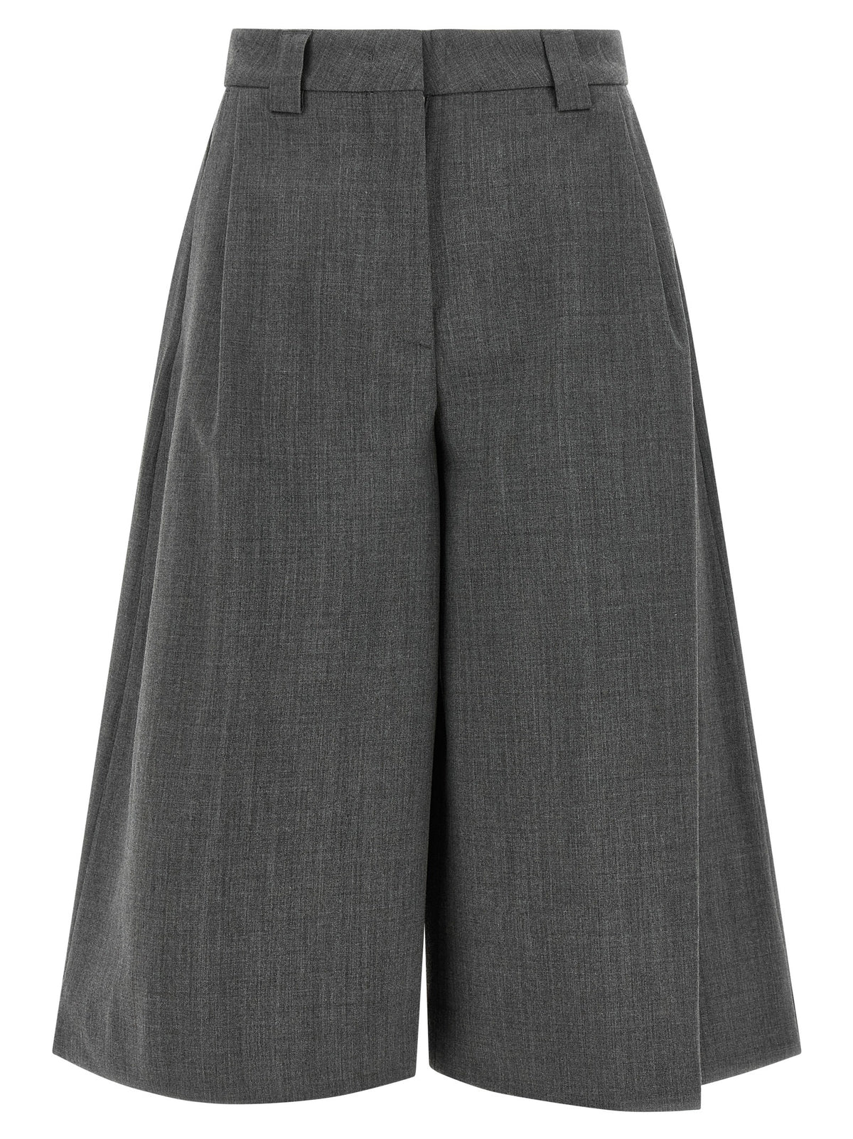 THELATEST Graue Bermuda-Shorts aus Polyester