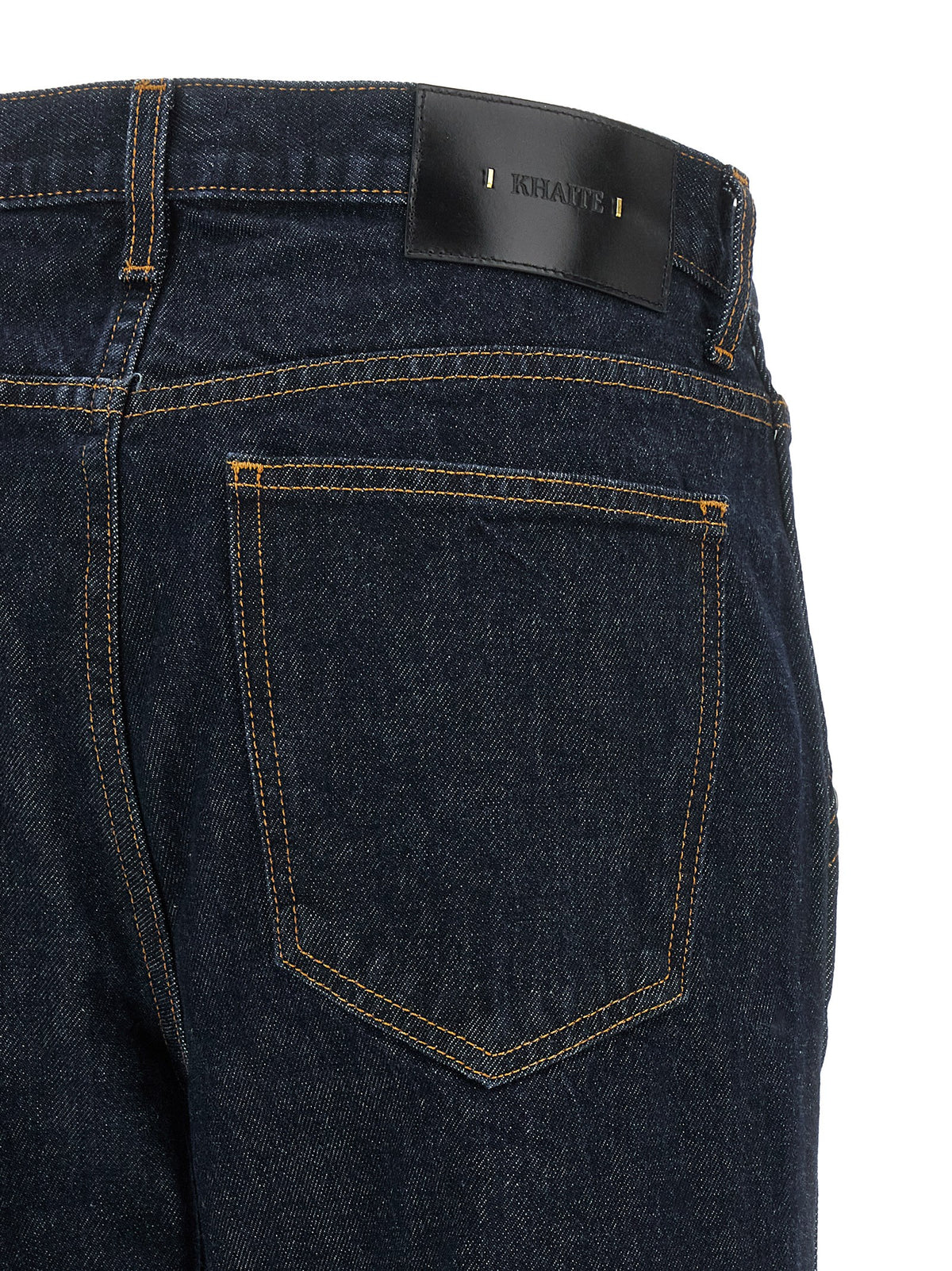 Khaite Blaue Jeans aus Baumwolle im geraden Schnitt