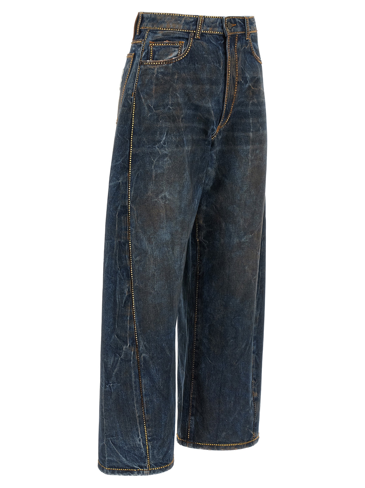 Giuseppe Di Morabito Blaue Baumwolljeans im Relaxed Fit
