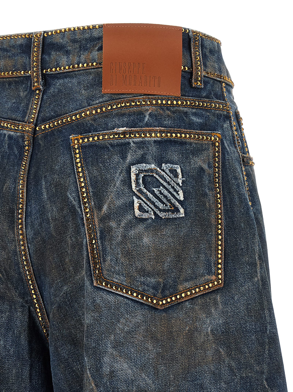 Giuseppe Di Morabito Blaue Baumwolljeans im Relaxed Fit