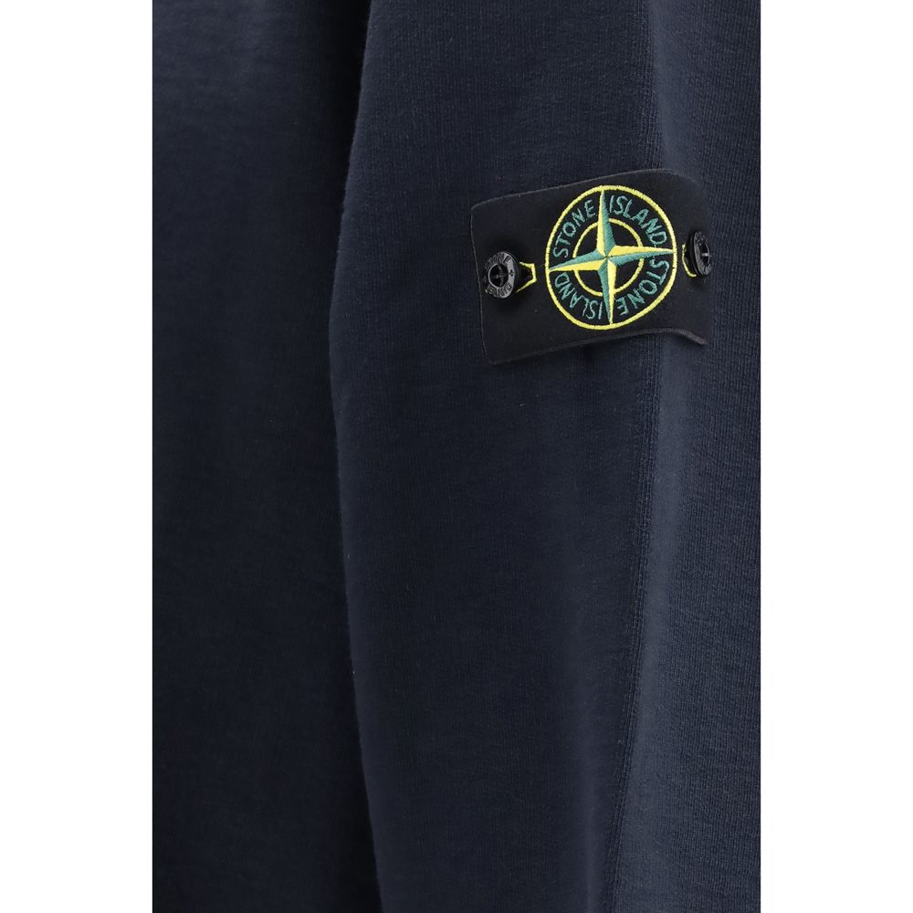 Stone Island Blaues Baumwoll-Polohemd