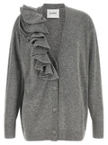 NUDE Grauer Wollcardigan