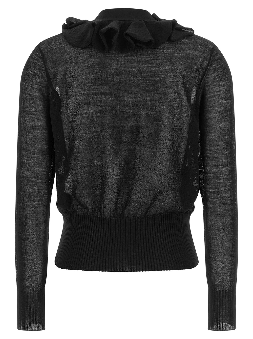 NUDE Schwarzer Wollcardigan