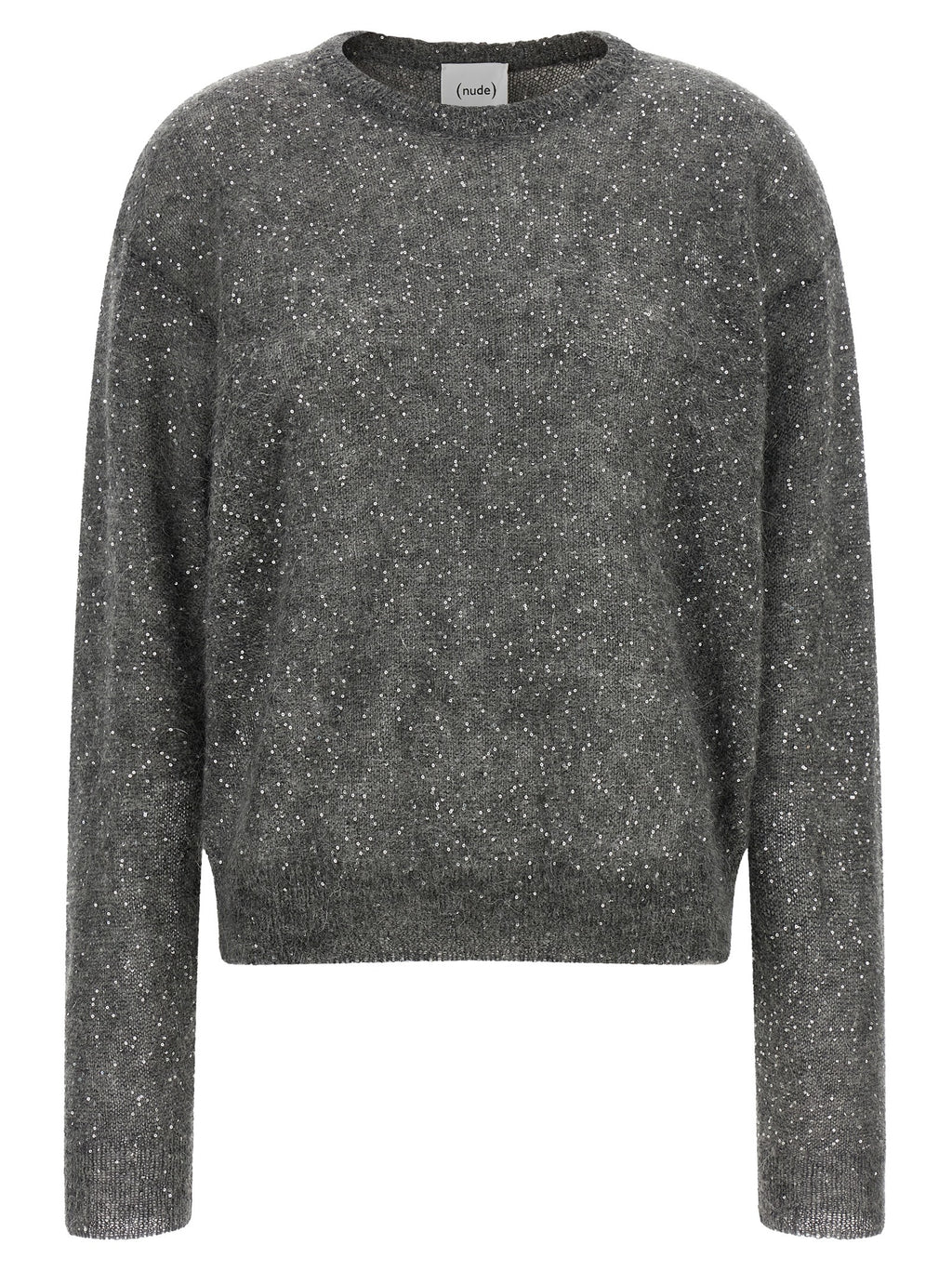 NUDE Grauer Wollcardigan