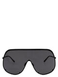 Rick Owens Sonnenbrille aus schwarzem Edelstahl