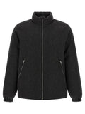 Jil Sander Grauer Wollmantel in voller Länge