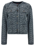 Diesel Blaue Jeansjacke aus Baumwolle