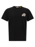 Moncler Schwarzes Baumwoll-T-Shirt