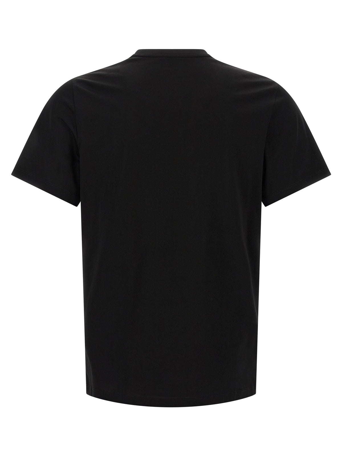 Moncler Schwarzes Baumwoll-T-Shirt