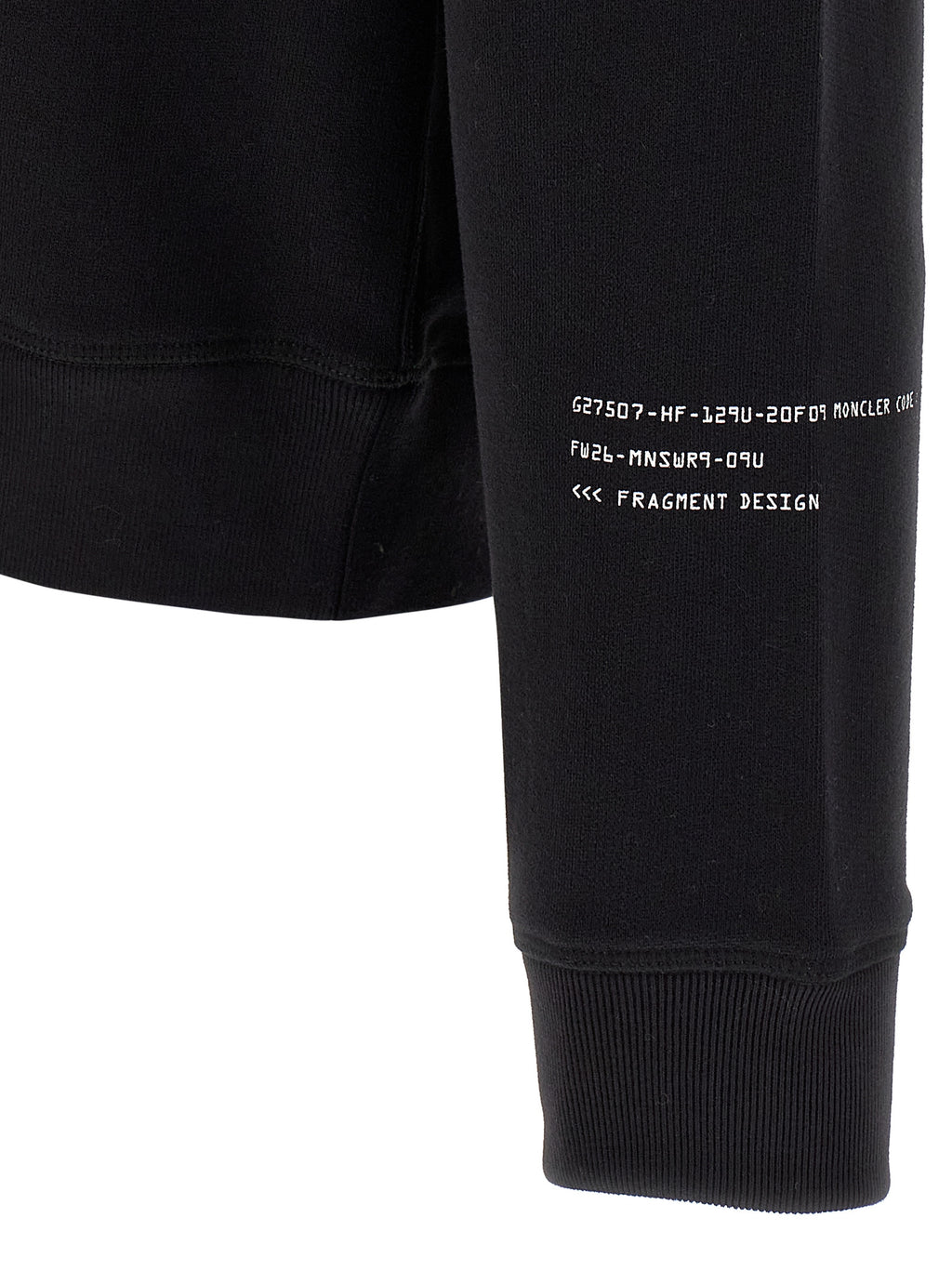 MONCLER GENIUS Schwarzer Baumwoll-Sweatshirt