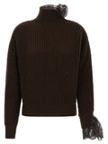 Giuseppe Di Morabito Brauner Cardigan aus reiner Schurwolle