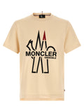 Moncler Grenoble Beiges Baumwoll-T-Shirt