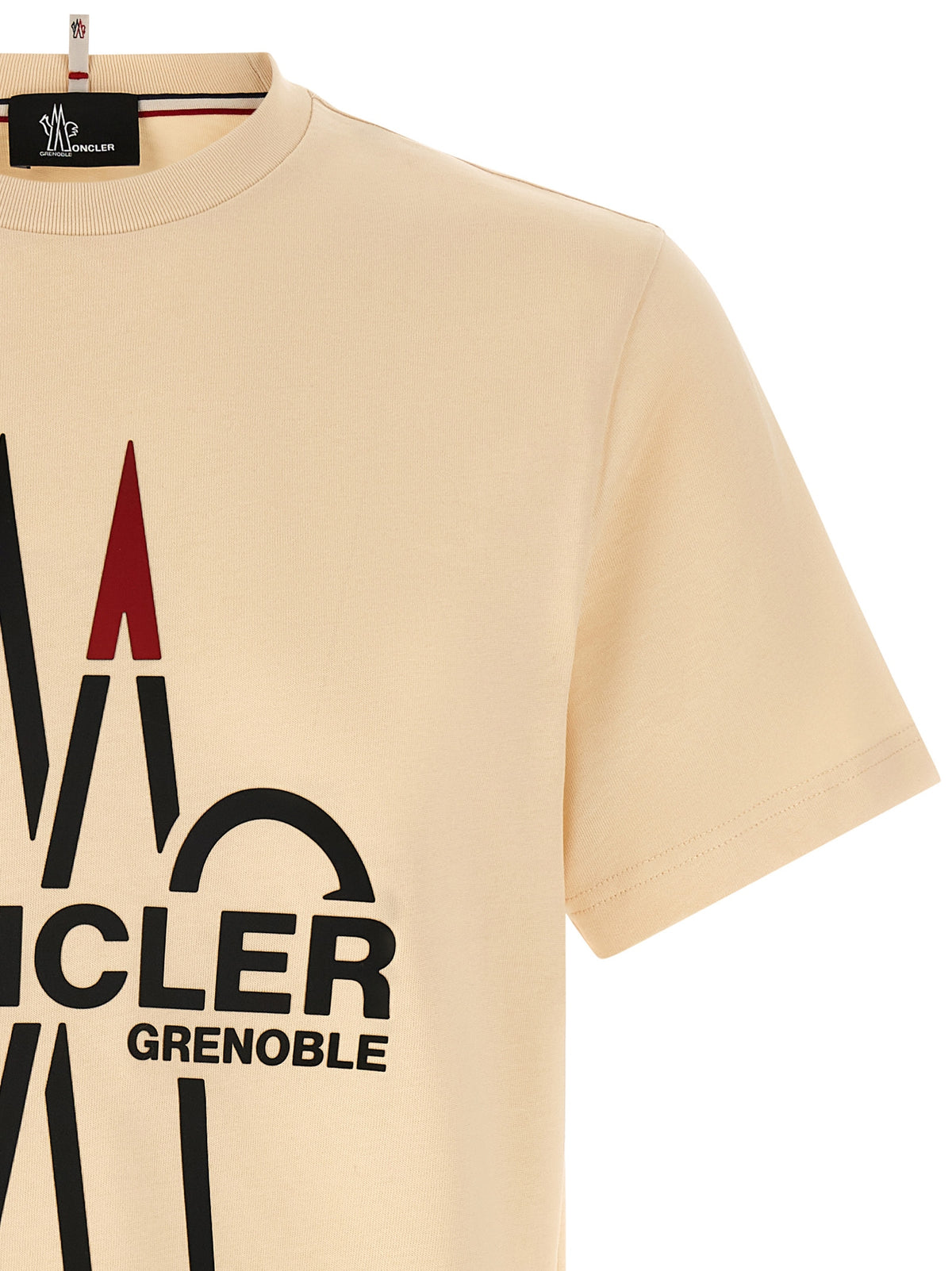 Moncler Grenoble Beiges Baumwoll-T-Shirt