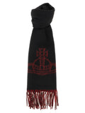 Vivienne Westwood Schwarzer Woll-Foulard