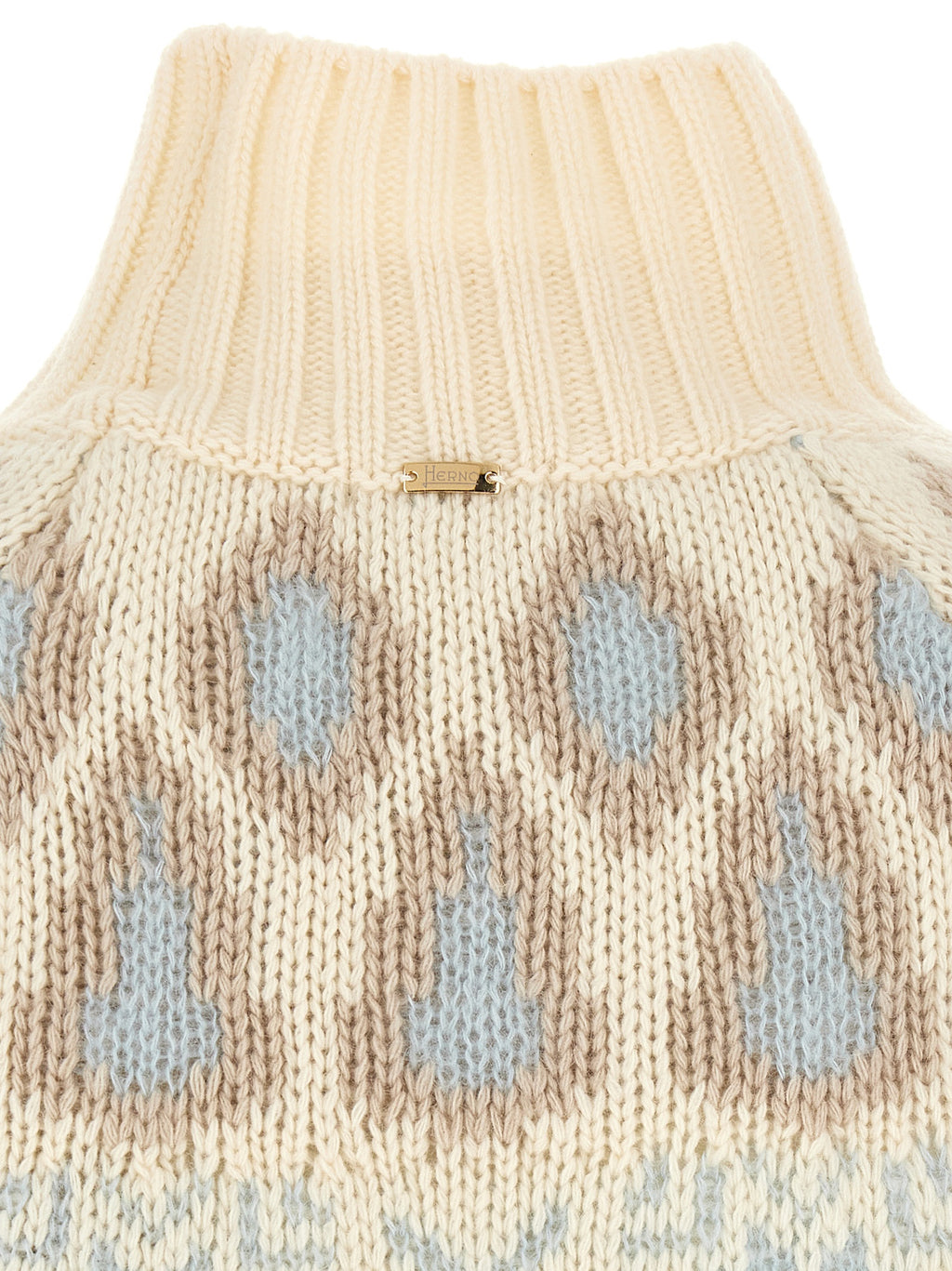 Herno Beige Wollstrickjacke