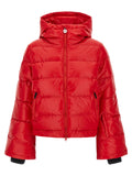 PERFECT MOMENT Rote Nylon-Jacke in voller Länge