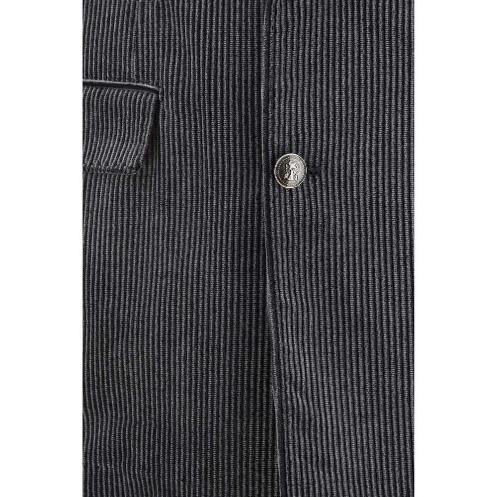 Brunello Cucinelli Grauer Baumwollanzug