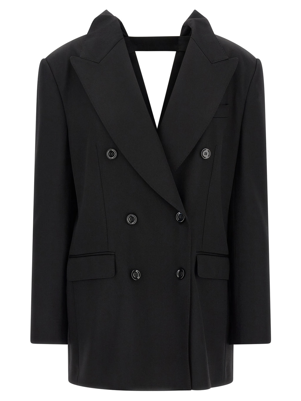 Dolce & Gabbana Schwarzer Blazer aus reiner Schurwolle
