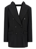 Dolce & Gabbana Schwarzer Blazer aus reiner Schurwolle