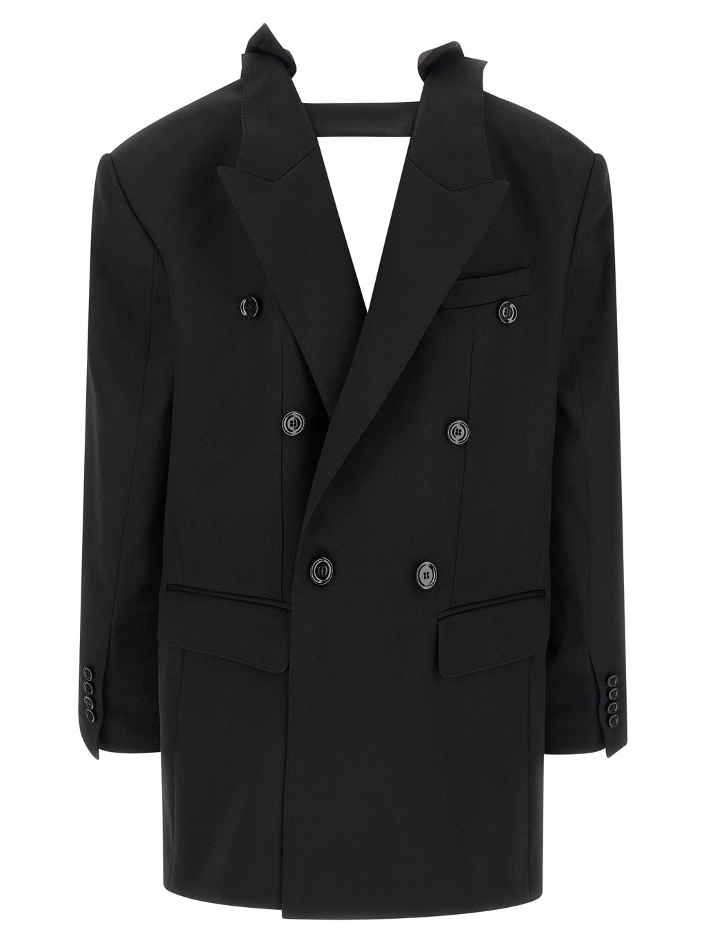 Dolce & Gabbana Schwarzer Blazer aus reiner Schurwolle